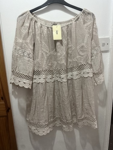 Bnwt beige crochet lace bardot - bnwt,