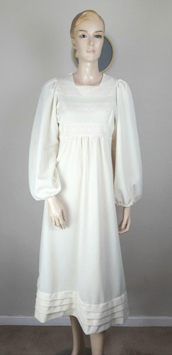 Vintage 70s cream - vintage, lace