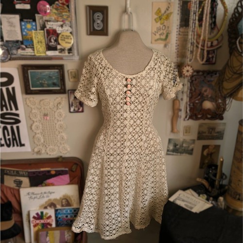 Vintage crochet lace mini - crochet,