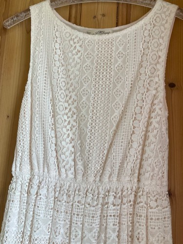 Vintage cream lace dress - vintage,