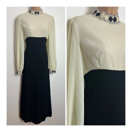 Vintage 70s cream black - vintage,