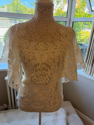 Monsoon cream lace top vintage - monsoon,