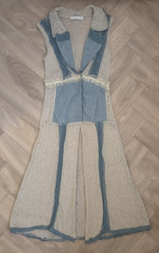 Zone bleue boho crochet maxi - bleue,