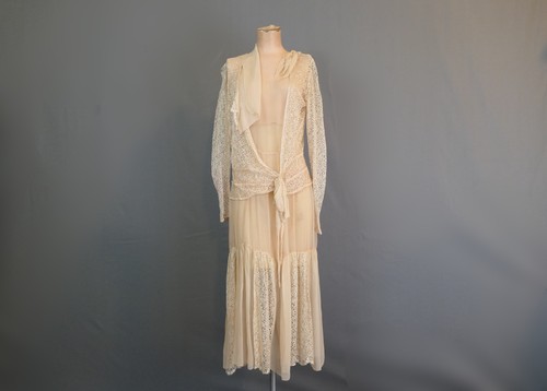 Vintage 1920s sheer silk dress - 1920s,