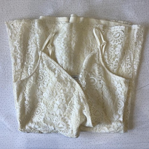 Vintage cream lace mini - vintage,
