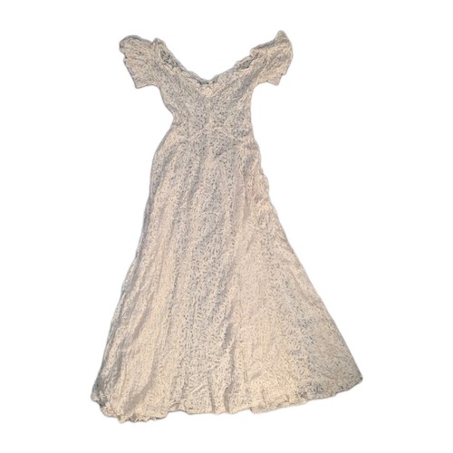 Vintage handmade cream lace - vintage,