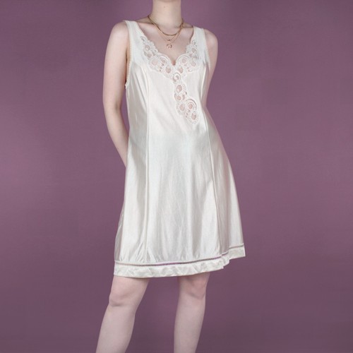 Vintage lace 90s - vintage, cream