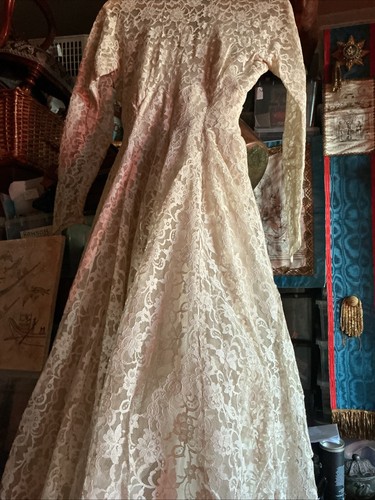 Vintage cream lace - vintage,