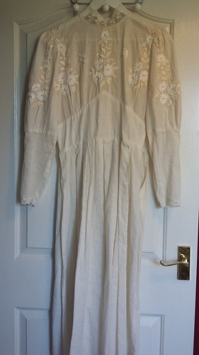Vintage ivory cream cotton - cream,