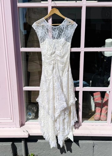 Vintage cream lace wedding - cream,